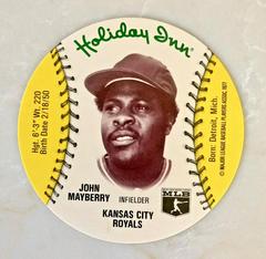 John Mayberry Baseball Cards 1977 Holiday Inn Discs Prices