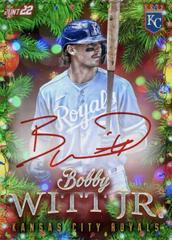 Bobby Witt Jr. #WHA-BW Baseball Cards 2022 Topps Holiday Autographs Prices