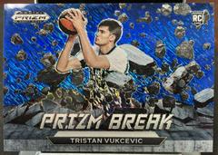 Tristan Vukcevic [Blue Shimmer] #14 Basketball Cards 2023 Panini Prizm Draft Picks Break Prices