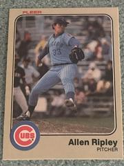 Allen Ripley #506 Baseball Cards 1983 Fleer Prices