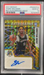 Ziaire Williams [Gold] #RAM-ZRW Basketball Cards 2021 Panini Mosaic Rookie Autographs Prices