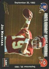 Joe Montana #11 Football Cards 1993 Action Packed Monday Night Football Prices
