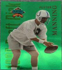 Peyton Manning [Green Jumbo] #1 Football Cards 1998 Playoff Prestige Draft Picks Prices