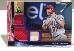 Mike Trout [Purple] #TTR-MT Baseball Cards 2022 Topps Tribute Triple Relics Prices