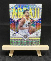 Ochai Agbaji [White] #14 Basketball Cards 2022 Panini Mosaic Introductions Prices