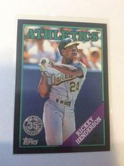 Rickey Henderson [Black] #T88-60 Baseball Cards 2023 Topps Silver Pack 1988 35th Anniversary Prices