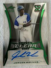 Jordan Walker [Green] #CA-JW1 Baseball Cards 2020 Leaf Trinity Clear Autographs Prices