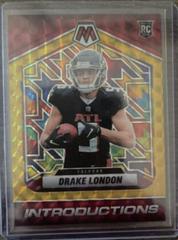 Drake London [Gold] Football Cards 2022 Panini Mosaic Introductions Prices