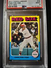 Carlton Fisk [1975 Mini] #48 Baseball Cards 2011 Topps Lineage Prices