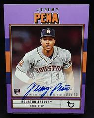 Jeremy Pena [Purple] #AC-JP Baseball Cards 2022 Topps Brooklyn Collection Autographs Prices