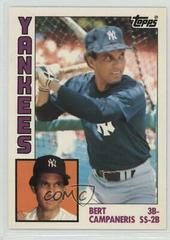 Bert Campaneris #139 Baseball Cards 1984 Topps Tiffany Prices
