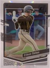 Ethan Salas [Gold] #8 Baseball Cards 2023 Panini Chronicles Clearly Donruss Prices
