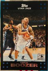 Carlos Boozer Basketball Cards 2007 Topps 50th Anniversary Prices