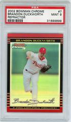 Brandon Duckworth [Refractor] #7 Baseball Cards 2002 Bowman Chrome Prices