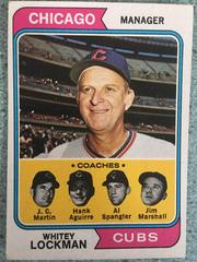 Cubs Mgr. , Coaches Baseball Cards 1974 Topps Prices