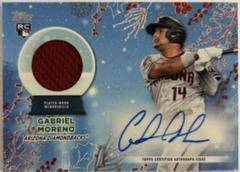 Gabriel Moreno [Red] #HAC-GM Baseball Cards 2023 Topps Holiday Autographs Prices