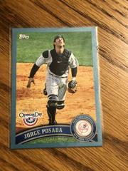 Jorge Posada [Blue] Baseball Cards 2011 Topps Opening Day Prices