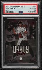 Tom Brady [Red] #91 Football Cards 2021 Panini Luminance Prices