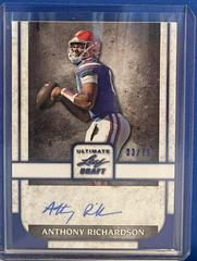Anthony Richardson [Navy] Football Cards 2022 Leaf Ultimate Draft Autographs Prices