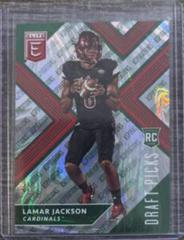 Lamar Jackson [Aspirations Emerald] #104 Football Cards 2018 Panini Elite Draft Picks Prices
