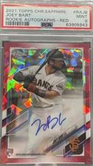 Joey Bart [Red] #RA-JB Baseball Cards 2021 Topps Chrome Sapphire Rookie Autographs Prices