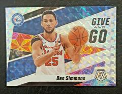 Ben Simmons [Mosaic] #2 Basketball Cards 2019 Panini Mosaic Give and Go Prices