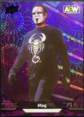 Sting [Purple Pyro] #44 Wrestling Cards 2023 Upper Deck AEW Prices
