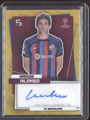 Marcos Alonso [Gold] Soccer Cards 2022 Topps UEFA Superstars Chrome Autographs Prices