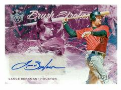 Lance Berkman [Holo Silver] #BS-LB Baseball Cards 2022 Panini Diamond Kings Brush Strokes Autograph Prices