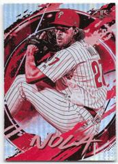 Aaron Nola [Red Blaze] #51 Baseball Cards 2020 Topps Fire Prices