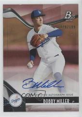 Bobby Miller [Pink Autograph] #TOP-15 Baseball Cards 2021 Bowman Platinum Top Prospects Prices