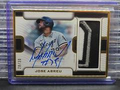 Jose Abreu #FAC-JAB Baseball Cards 2023 Topps Definitive Framed Autograph Patch Collection Prices