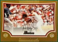 Albert Pujols [Gold Refractor] Baseball Cards 2009 Bowman Chrome Prices