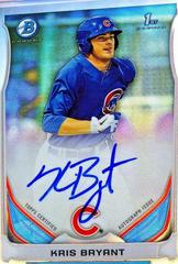 Kris Bryant [Chrome Refractor] #KB Baseball Cards 2014 Bowman Prospect Autograph Prices