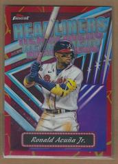 Ronald Acuna Jr. [Kintsukuroi Red Gold] #FH-4 Baseball Cards 2023 Topps Finest Headliners Prices