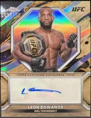 Leon Edwards [Refractor] #MOC-LED Ufc Cards 2024 Topps Chrome UFC Marks of Champions Autograph Prices