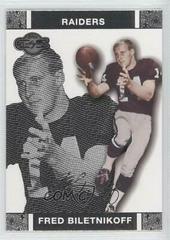Fred Biletnikoff #49 Football Cards 2007 Topps CO Signers Prices