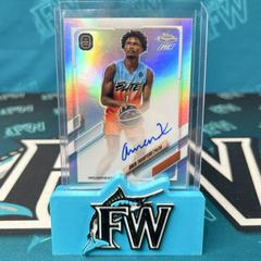 Amen Thompson [Green Refractor] #CA-AT1 Basketball Cards 2021 Topps Chrome OTE Overtime Elite Autographs Prices