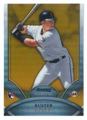 Buster Posey [Gold Refractor] Baseball Cards 2010 Bowman Sterling Prices