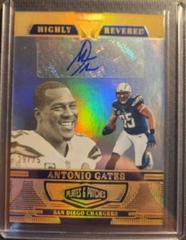 Antonio Gates [Gold] #HR-AG Football Cards 2023 Panini Plates and Patches Highly Revered Prices