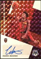 Collin Sexton [Choice Fusion Red] Basketball Cards 2019 Panini Mosaic Autographs Prices