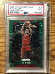 A'ja Wilson [Prizm Green Pulsar] #18 Basketball Cards 2020 Panini Prizm WNBA Prices
