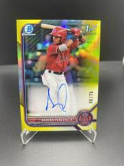 Adrian Placencia [Yellow Refractor] #CPA-APA Baseball Cards 2022 Bowman Chrome Prospect Autographs Prices
