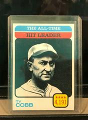 Ty Cobb [All Time Hit Leader] Baseball Cards 1973 Topps Prices