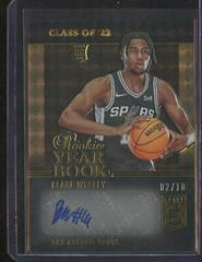 Blake Wesley [Gold] Basketball Cards 2022 Panini Donruss Elite Rookie Yearbook Autographs Prices