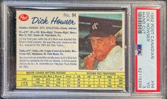 Dick Howser [Hand Cut] #94 Baseball Cards 1962 Post Canadian Prices