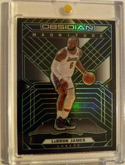 LeBron James [Green] #6 Basketball Cards 2021 Panini Obsidian Magnitude Prices