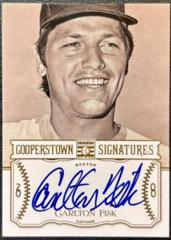 Carlton Fisk Baseball Cards 2013 Panini Cooperstown Signatures Prices