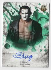 Sting [Green] #UA-ST Wrestling Cards 2018 Topps WWE Undisputed Autographs Prices