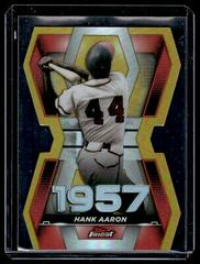 Hank Aaron [Gold] #FCY-HA Baseball Cards 2022 Topps Finest Career Years Die Cuts Prices